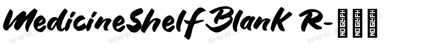 MedicineShelfBlank R字体转换